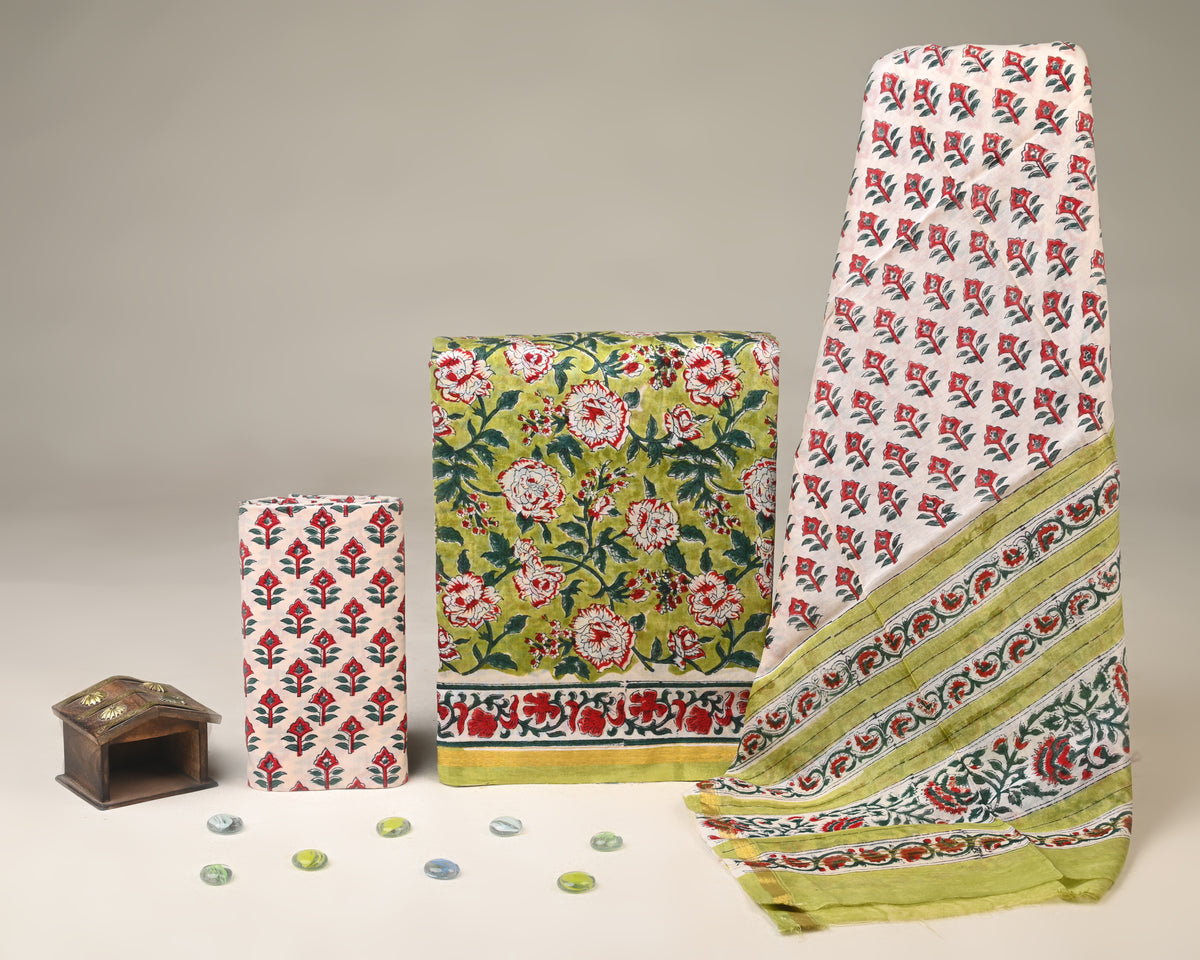 Chanderi Silk Suit Set