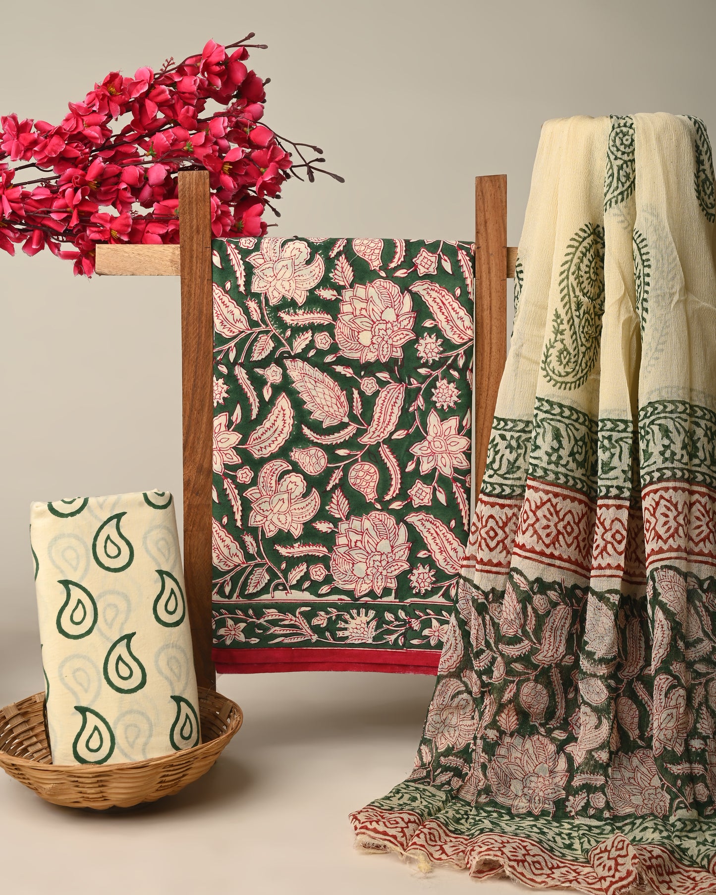 CHIFFON DUPATTA COTTON SUIT