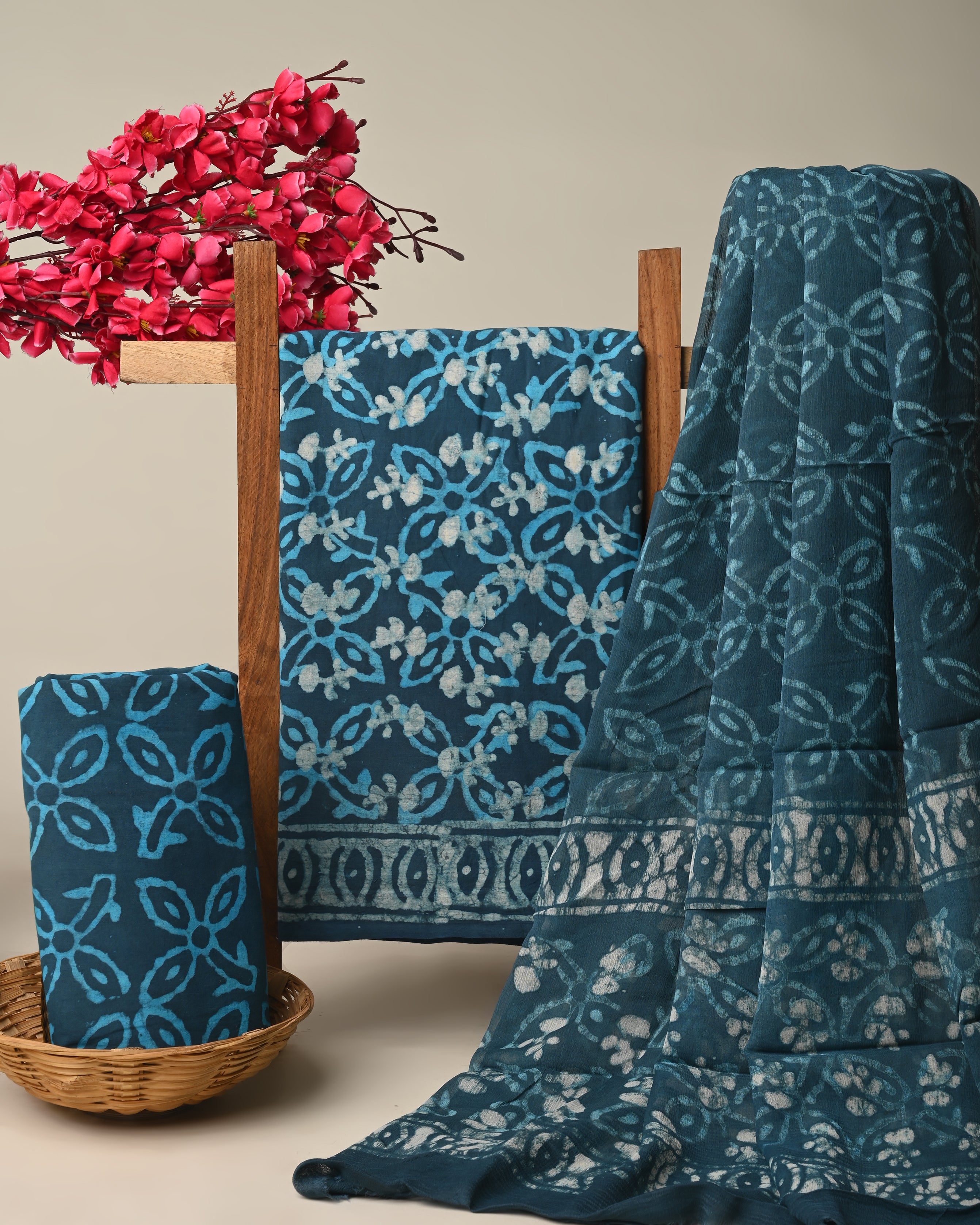 CHIFFON DUPATTA COTTON SUIT