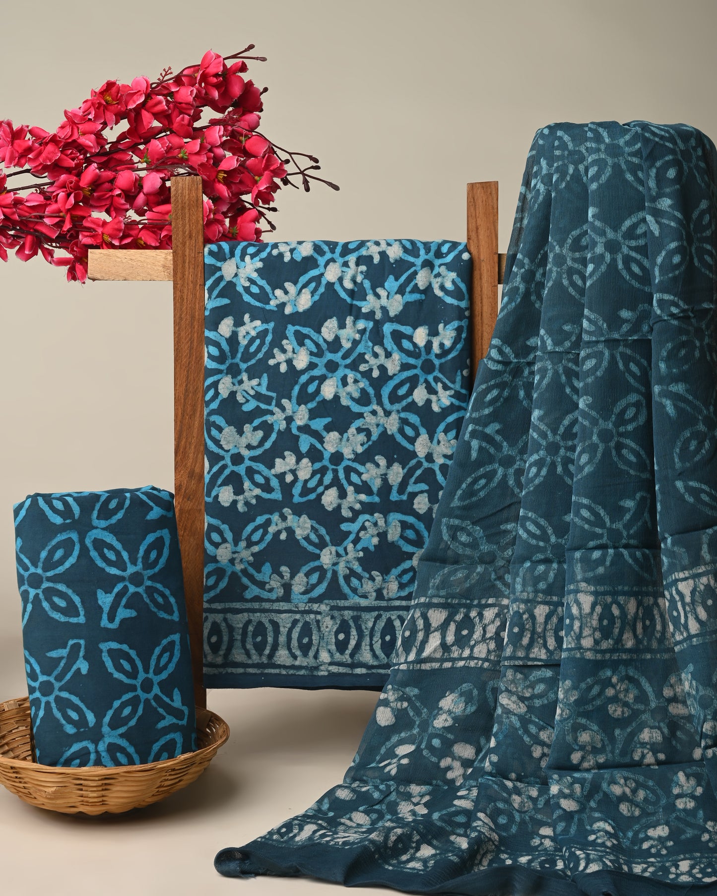 CHIFFON DUPATTA COTTON SUIT