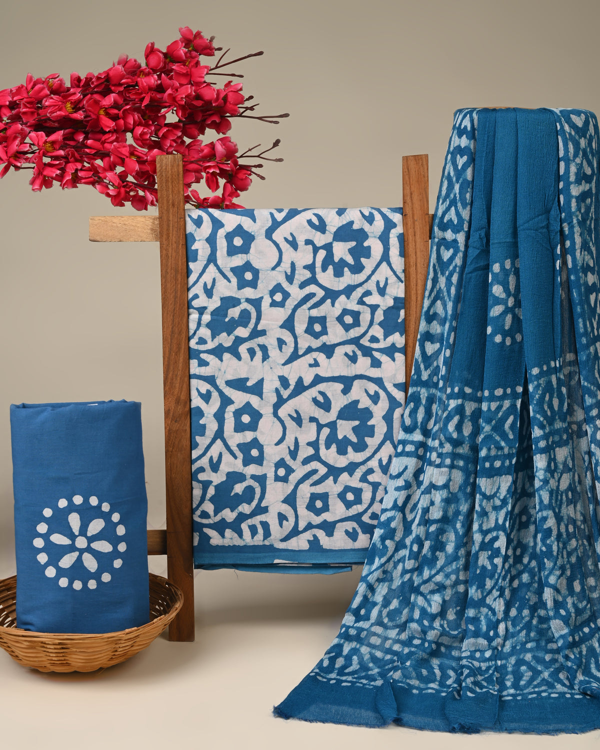 CHIFFON DUPATTA COTTON SUIT