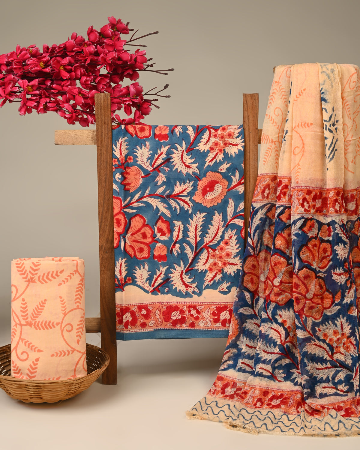 CHIFFON DUPATTA COTTON SUIT
