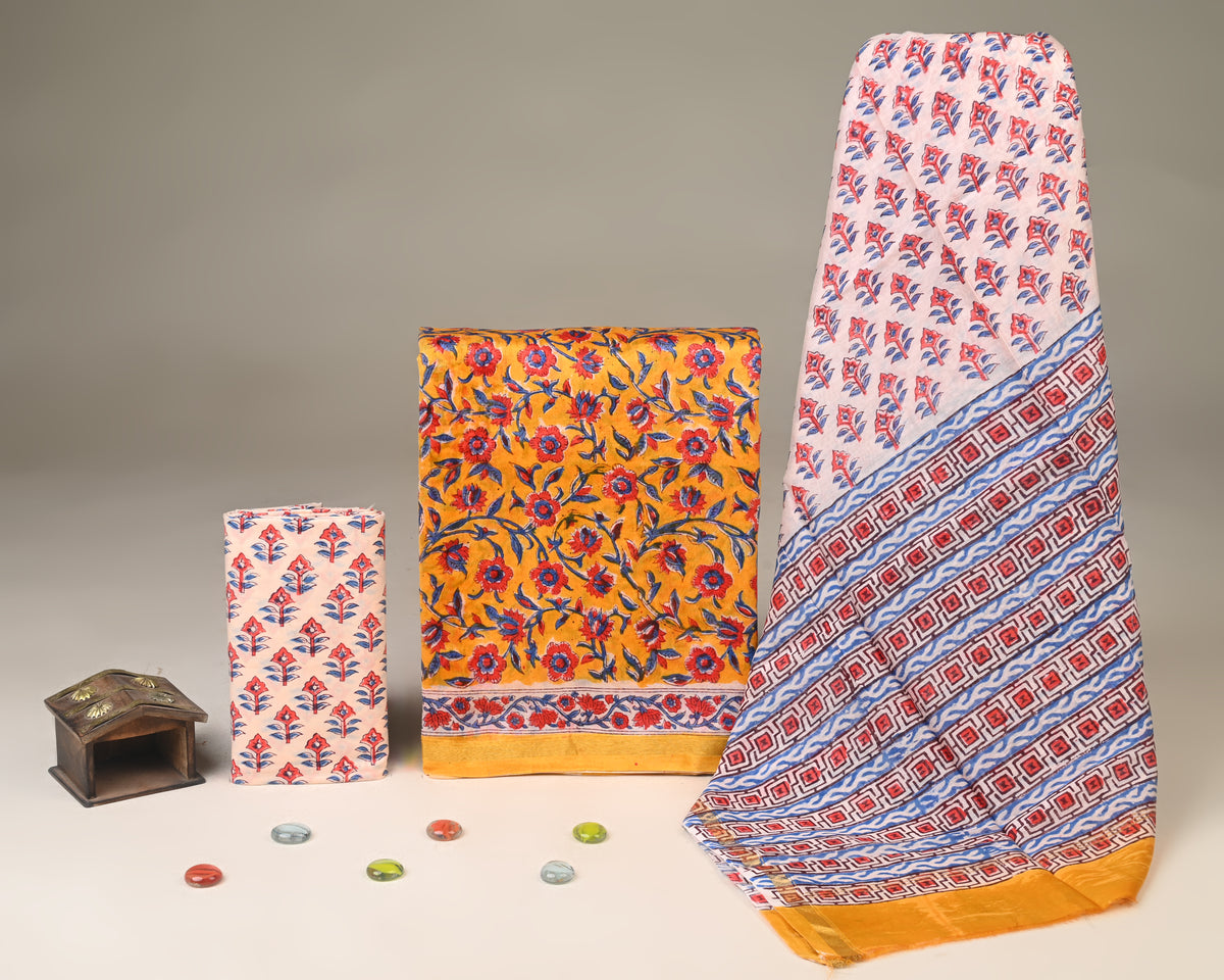 Chanderi Silk Suit Set