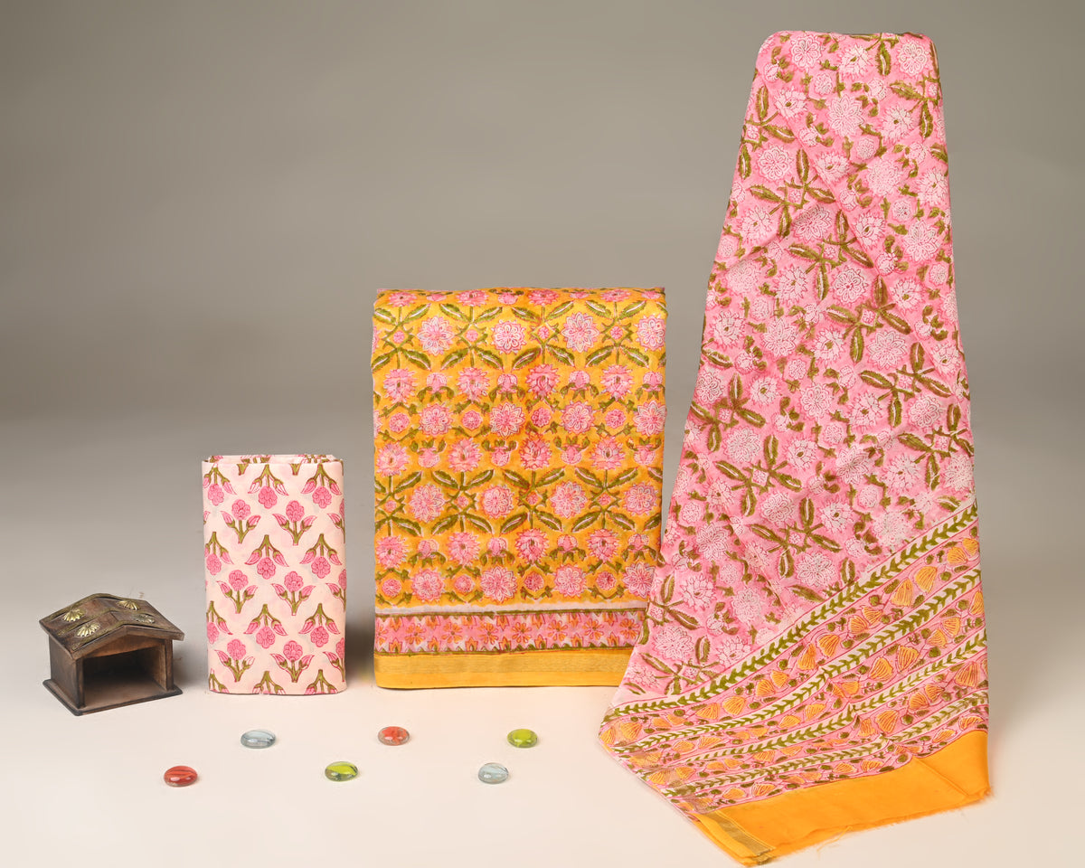 Chanderi Silk Suit Set