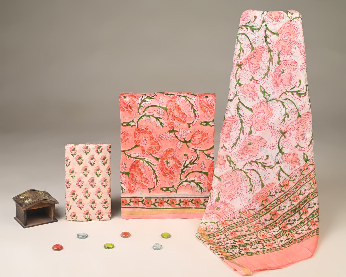 Chanderi Silk Suit Set