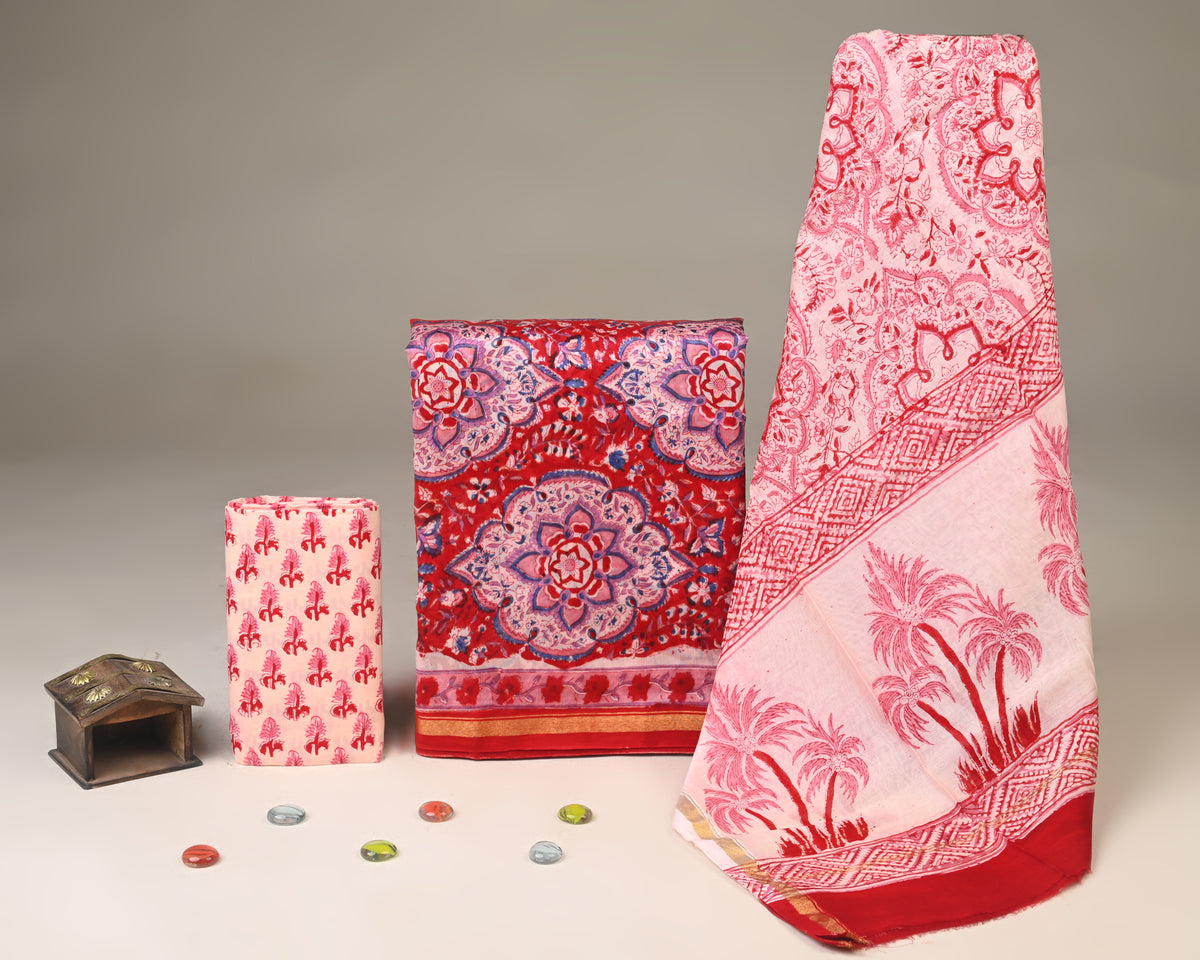 Chanderi Silk Suit Set