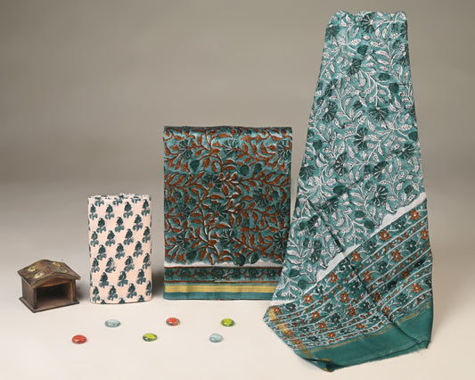 Chanderi Silk Suit Set