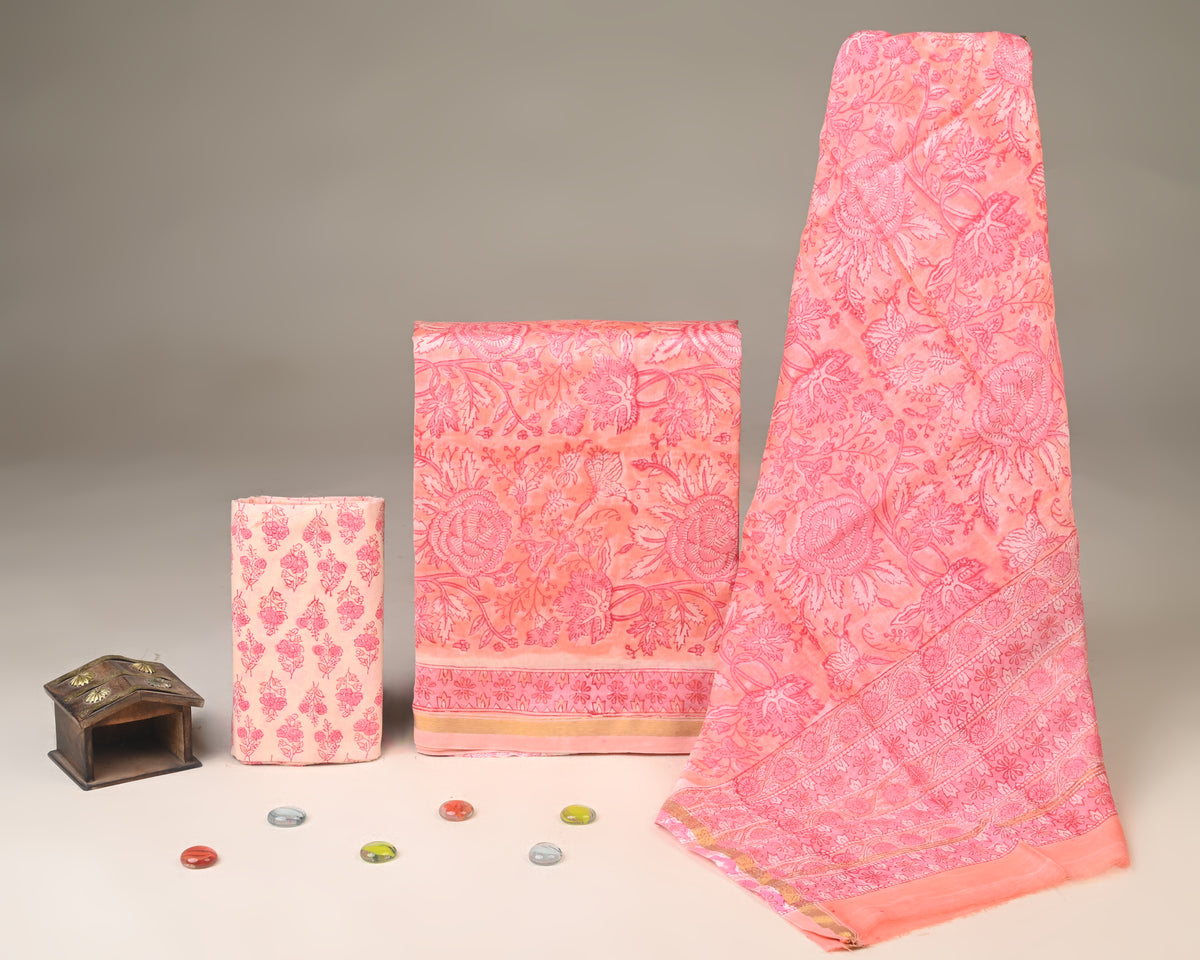 Chanderi Silk Suit Set