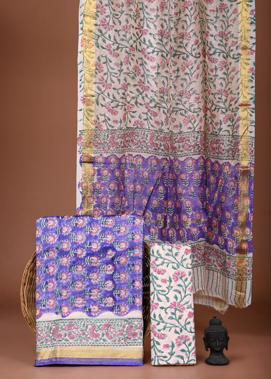 Maheshwari Silk Suit Set