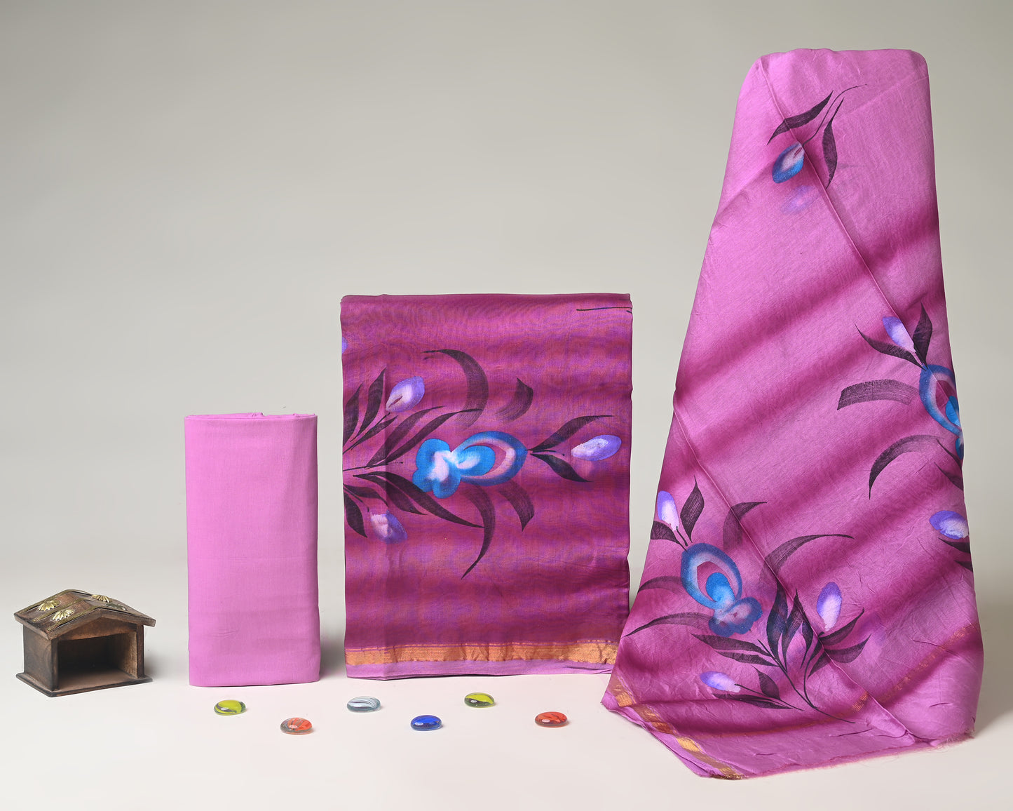 Chanderi Silk Suit Set