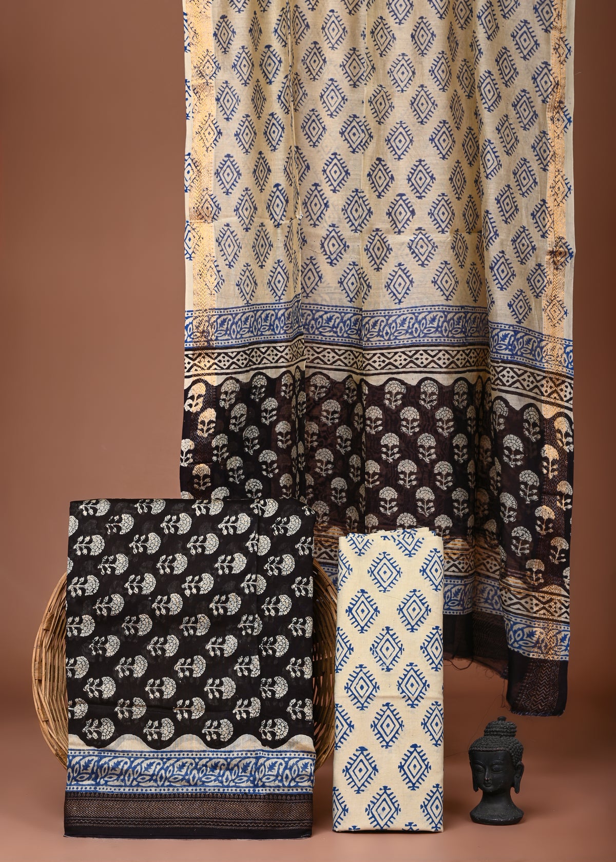 Maheshwari Silk Suit Set
