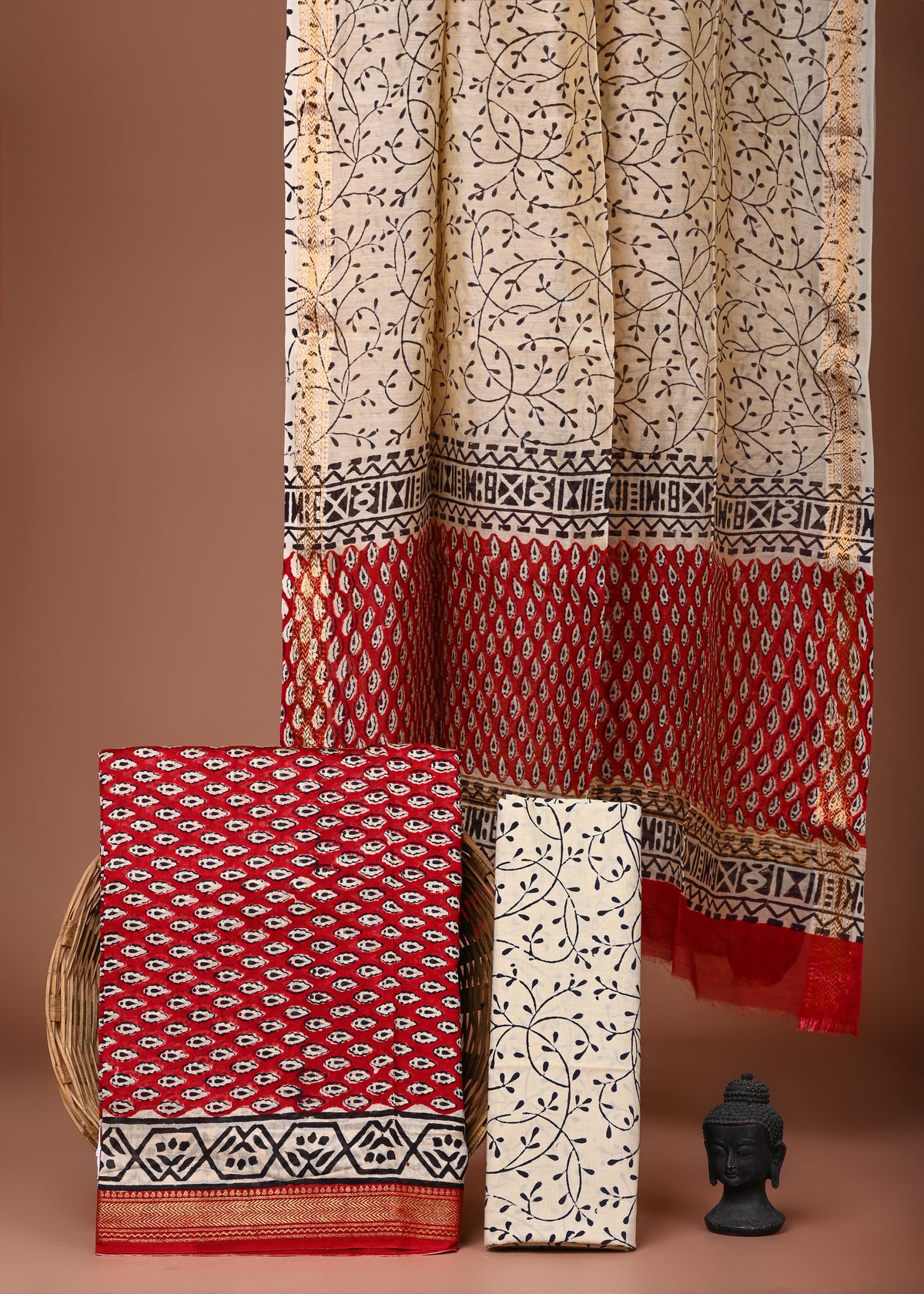 Maheshwari Silk Suit Set