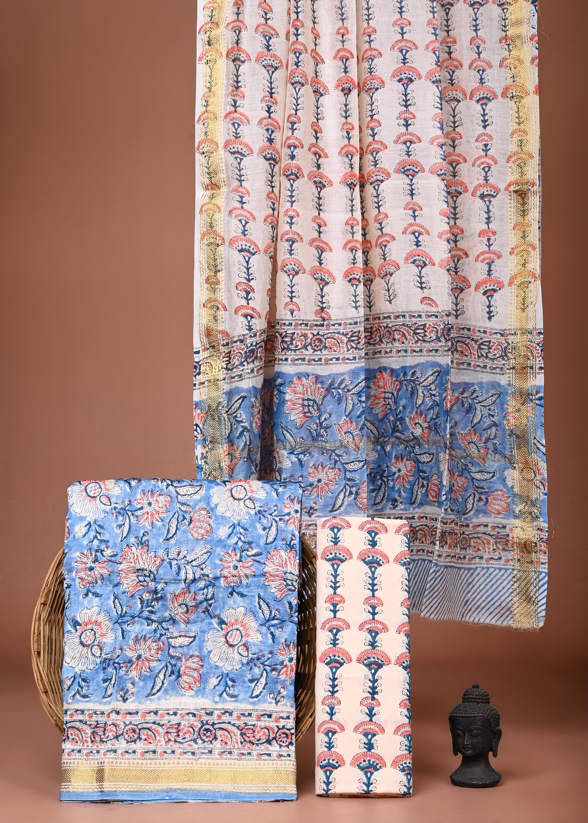 Maheshwari Silk Suit Set