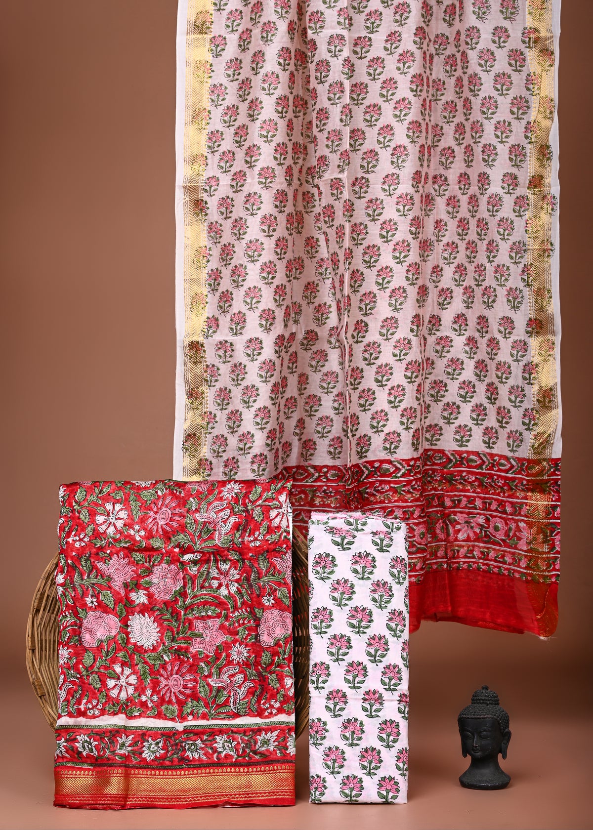 Maheshwari Silk Suit Set