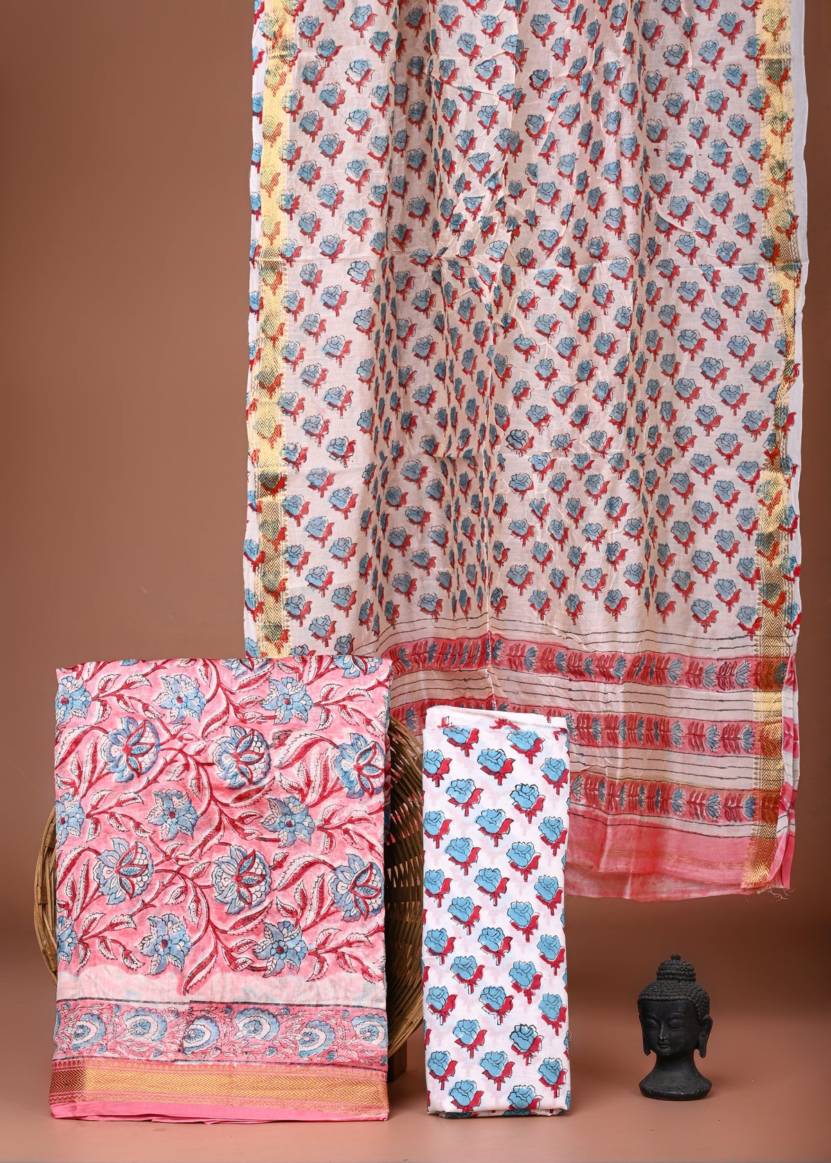 Maheshwari Silk Suit Set
