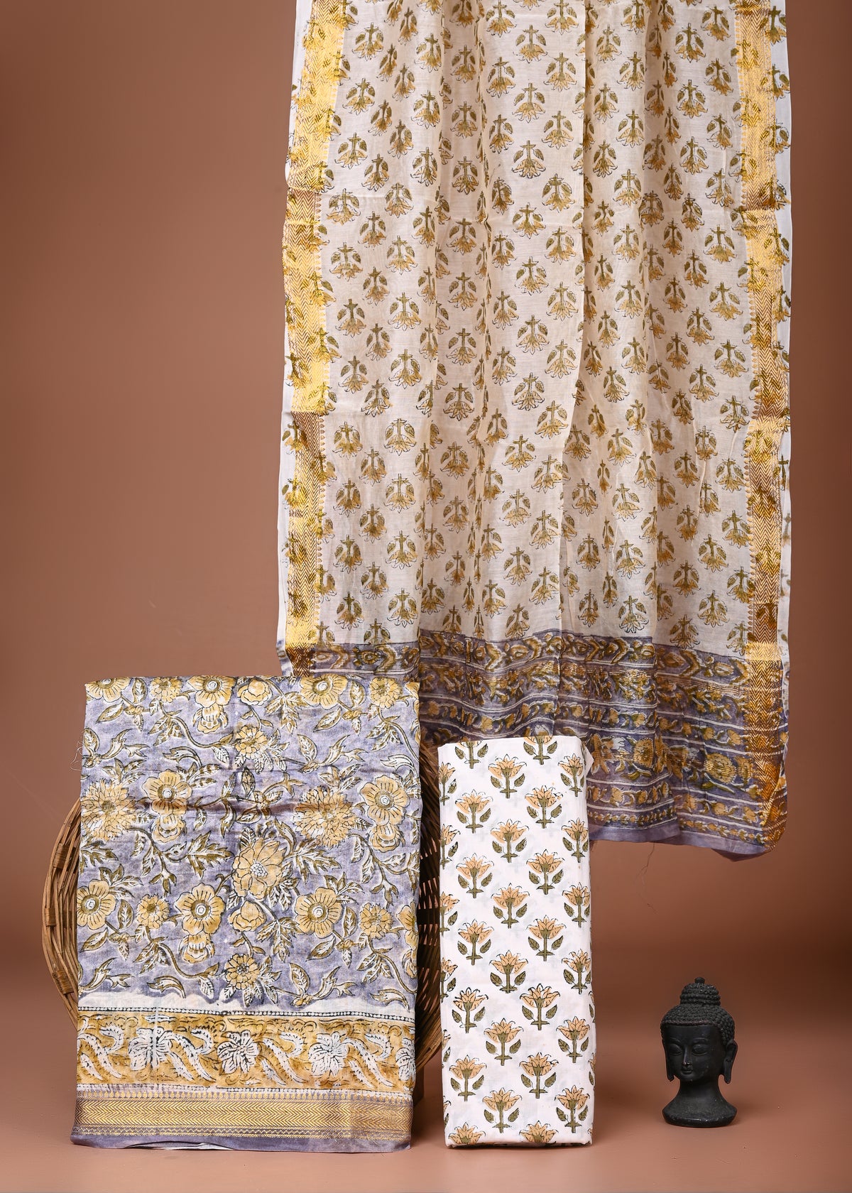 Maheshwari Silk Suit Set
