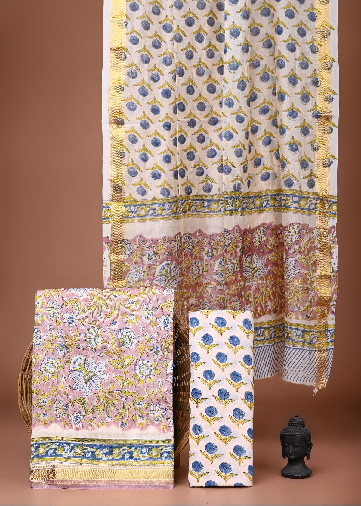Maheshwari Silk Suit Set