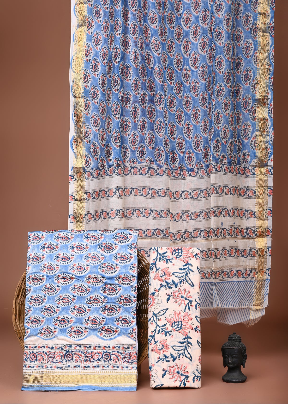 Maheshwari Silk Suit Set
