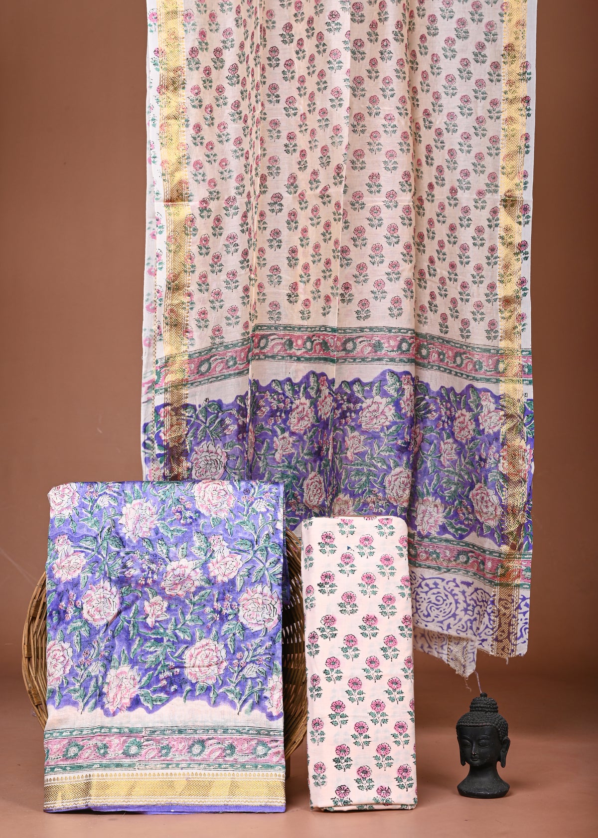 Maheshwari Silk Suit Set