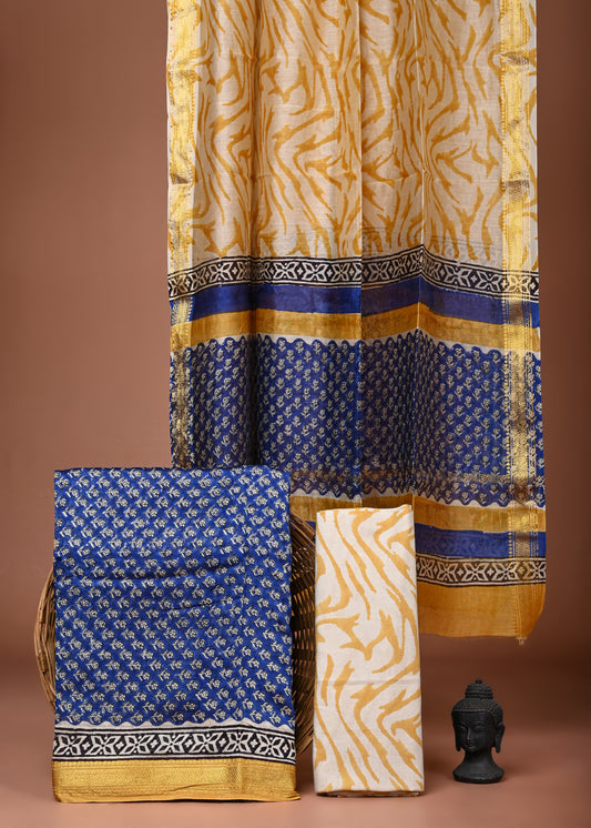 Maheshwari Silk Suit Set