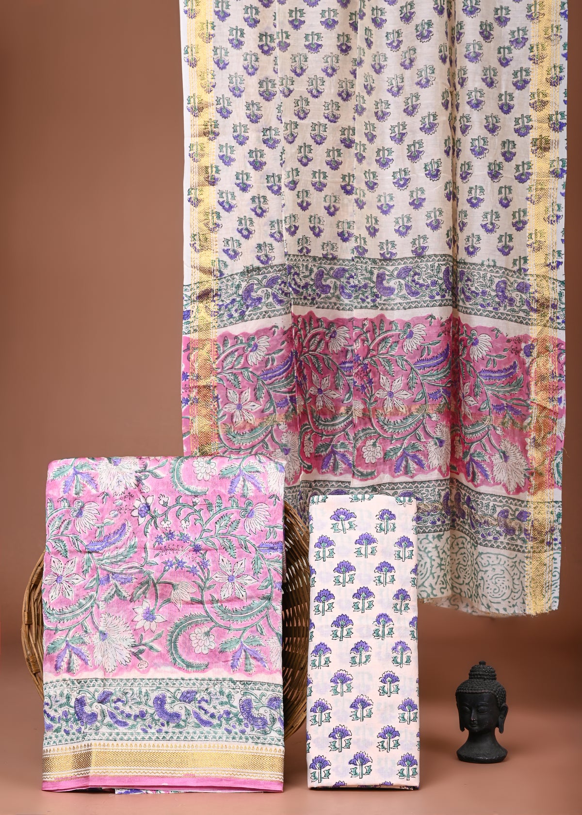 Maheshwari Silk Suit Set