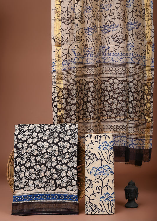 Maheshwari Silk Suit Set