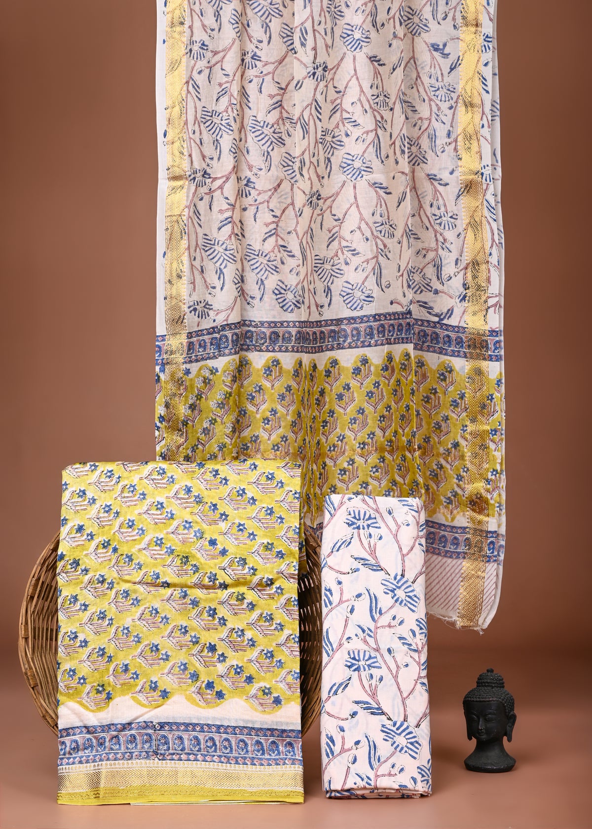 Maheshwari Silk Suit Set