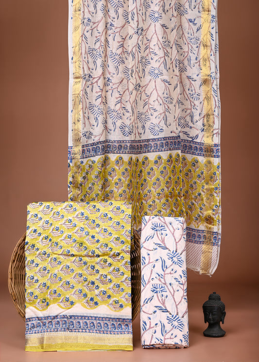 Maheshwari Silk Suit Set