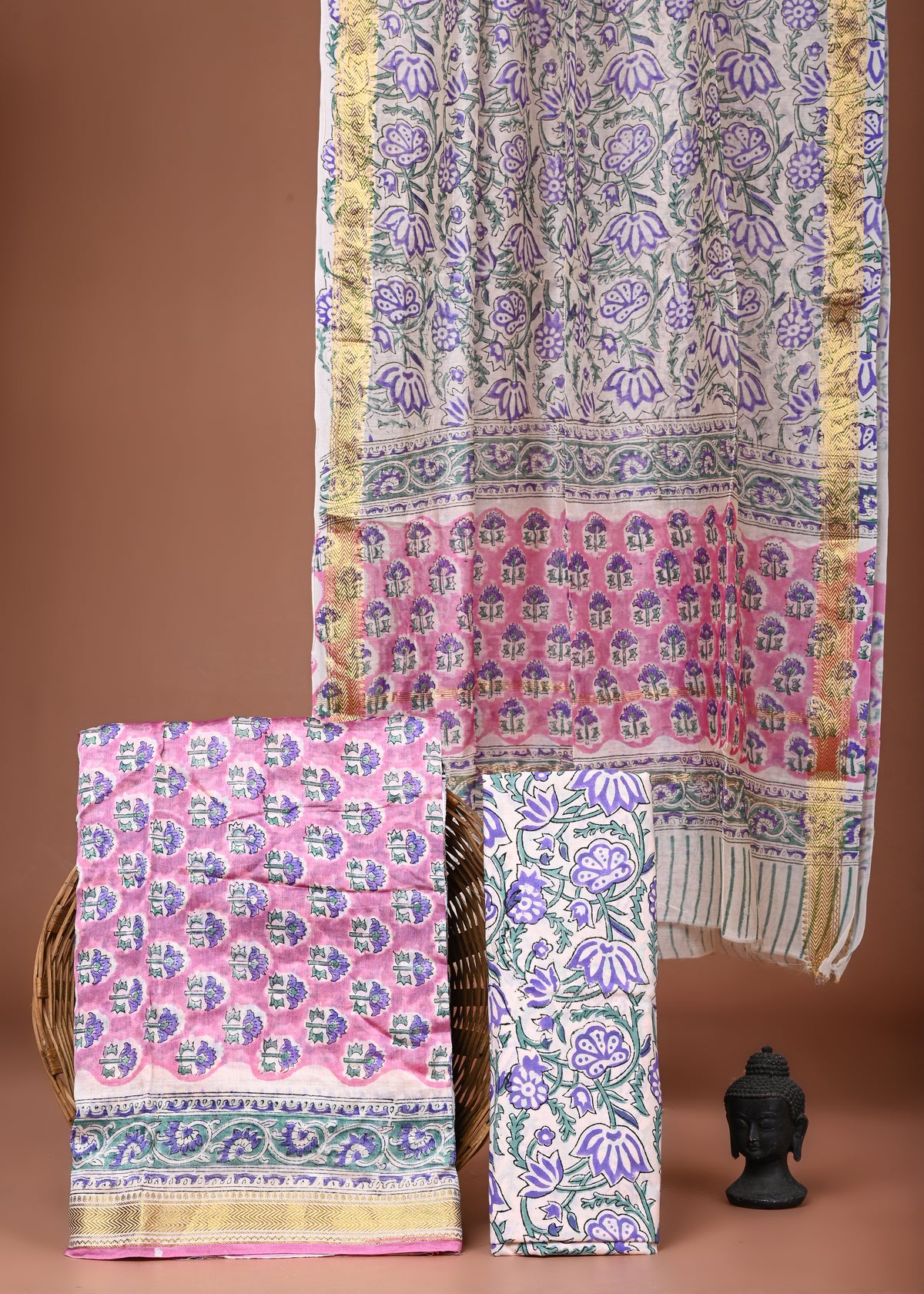 Maheshwari Silk Suit Set