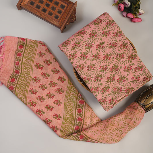 Bhagalpure Cotton Suit (TOP & DUPATTA SET)