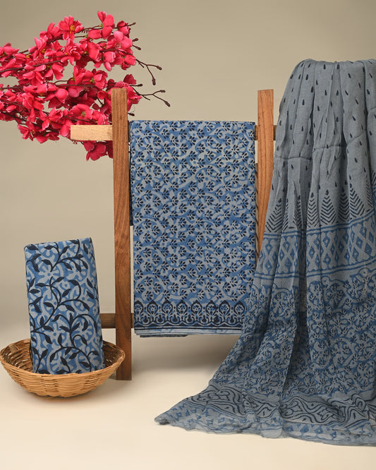 CHIFFON DUPATTA COTTON SUIT
