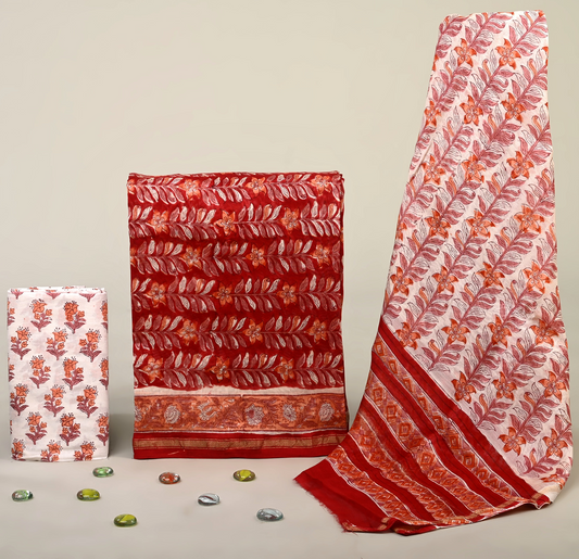 Chanderi Silk Suit Set
