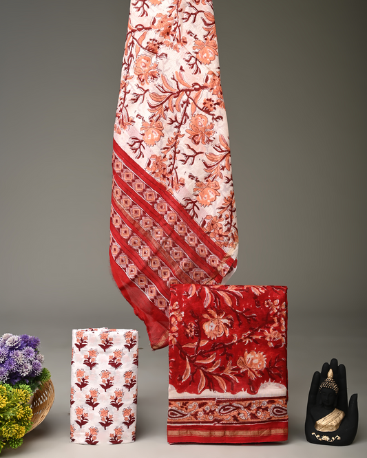 Chanderi Silk Suit Set