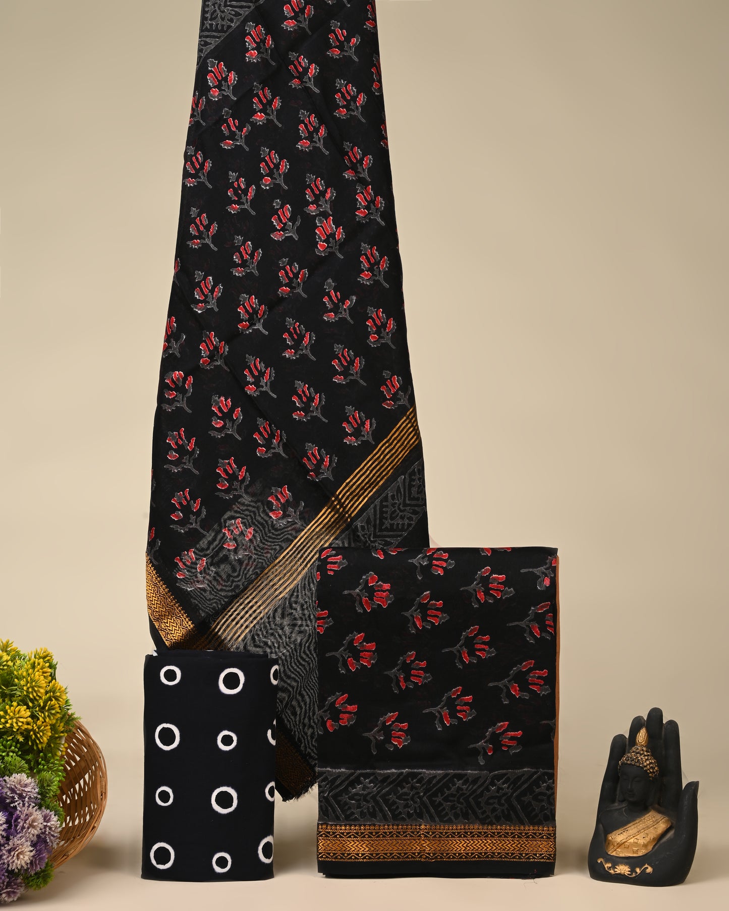 Maheshwari Silk Suit Set