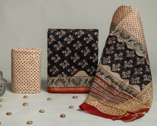 Chanderi Silk Suit Set