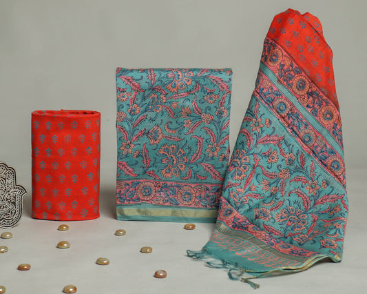 Chanderi Silk Suit Set
