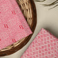 Pink unstitched printed pure cotton fabric or dress material top and bottom set for women for dress from tanchui having sangeneri print bagru print Jaipuri print