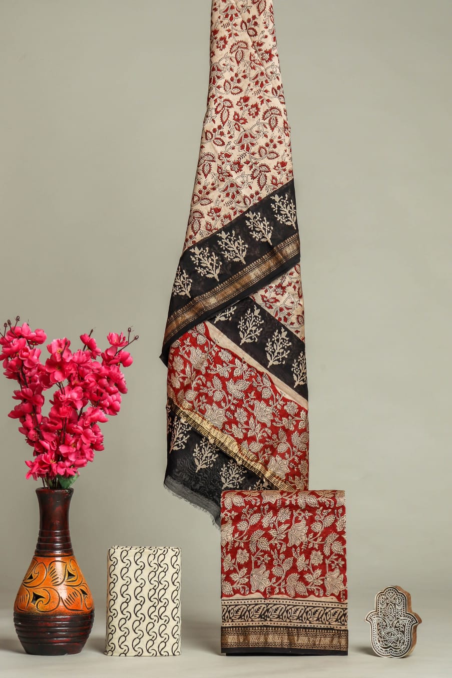 Maheshwari Silk Suit Set