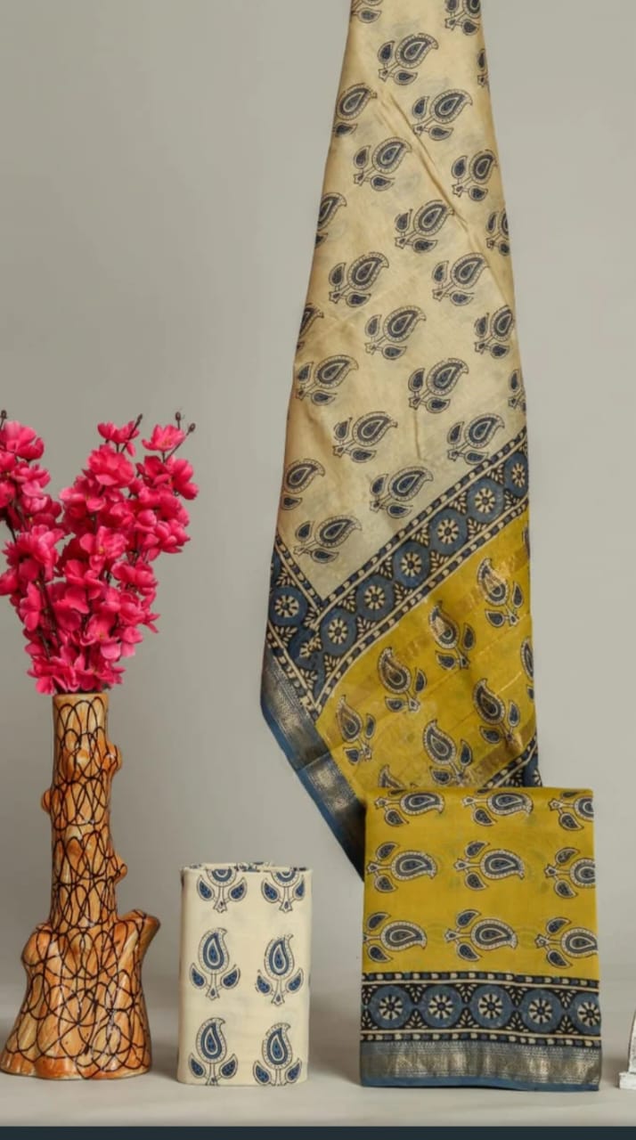 Maheshwari Silk Suit Set