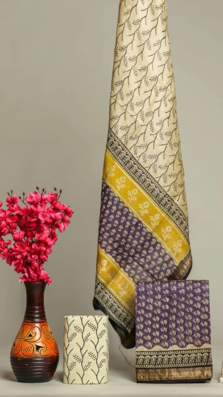 Maheshwari Silk Suit Set