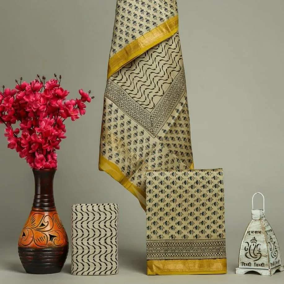 Maheshwari Silk Suit Set