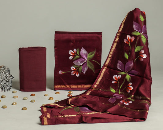Chanderi Silk Suit Set