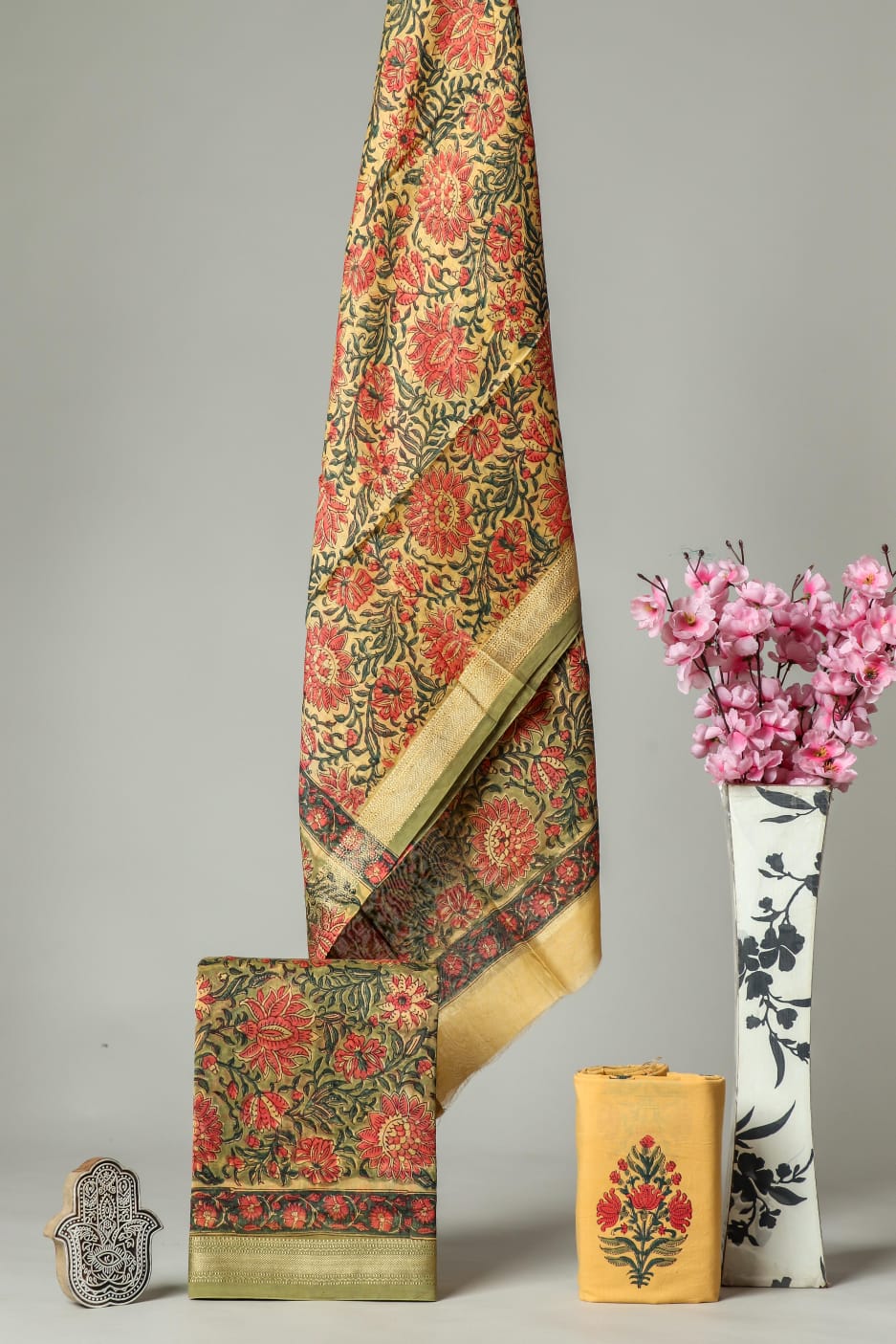 Maheshwari Silk Suit Set