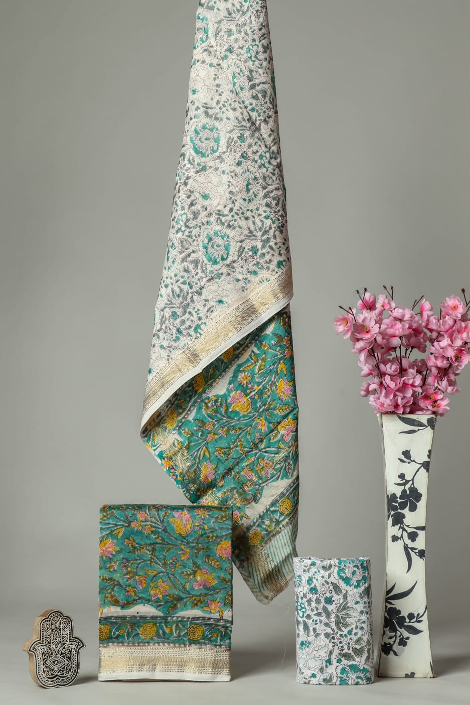 Maheshwari Silk Suit Set