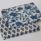 Blue unstitched printed  pure cotton fabric or dress material top and bottom set for women for dress from tanchui having sangeneri print bagru print Jaipuri print