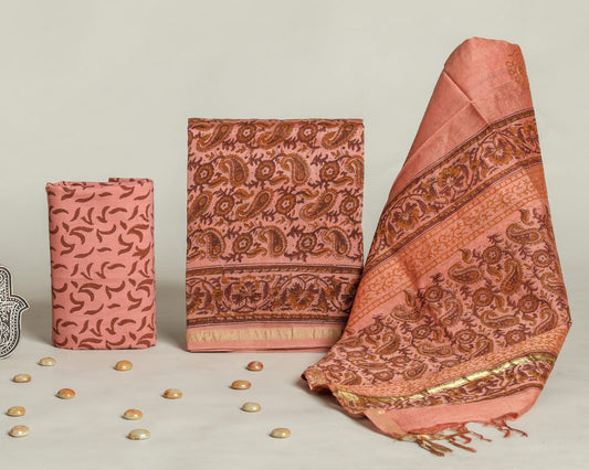 Chanderi Silk Suit Set