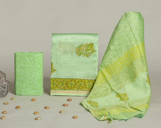 Chanderi Silk Suit Set