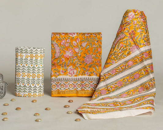 Chanderi Silk Suit Set