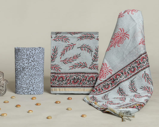 Chanderi Silk Suit Set