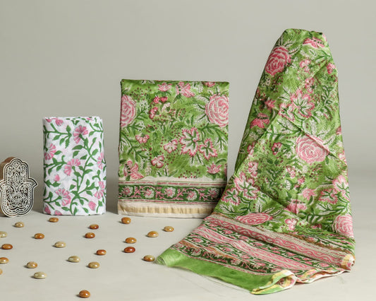 Chanderi Silk Suit Set